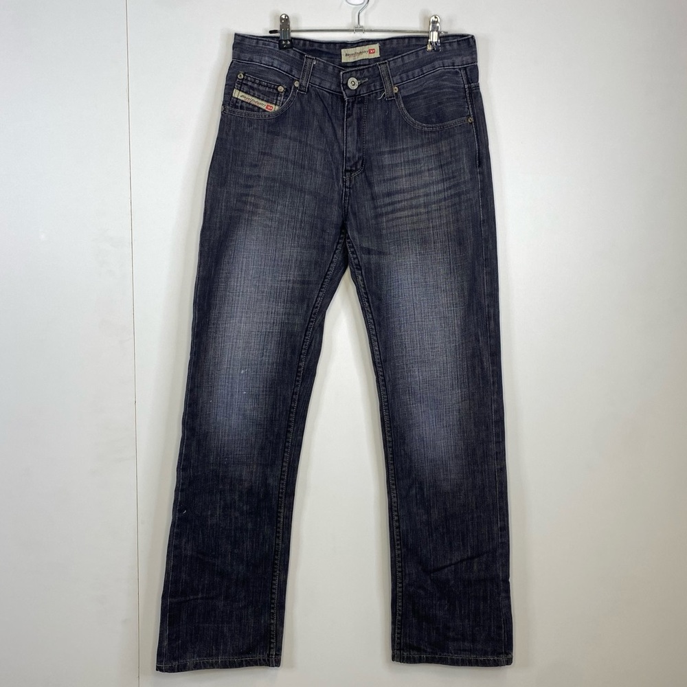 Y2K Diesel Industry Wide Leg Size 31 Denim Jeans - Picture 1 of 7